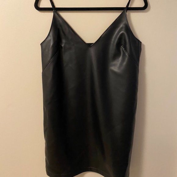 Aritzia Talula Faux Leather Dress - Picture 2 of 5